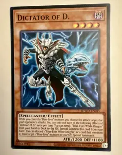 Yugioh! Dictator of D. SDWD-EN015 Structure Blue-Eyes White Destiny Unlimited - Image 1