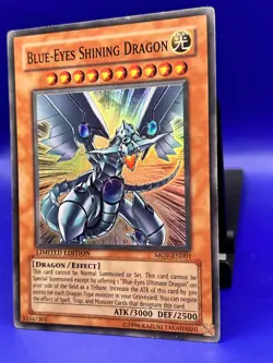 YUGIOH! Blue-Eyes Shining Dragon MOV-EN001 Super Rare Limited Edition MP - Image 2