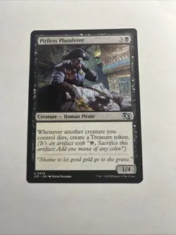 Pitiless Plunderer - Foundations Jumpstart MTG Plus Bonus Card!!! - Image 1