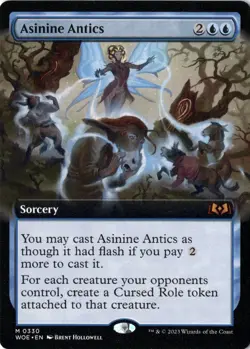 Asinine Antics NM/M* EXTENDED Wilds Of Eldraine ENGLISH 0330 mtg -UnltdCards - Image 1