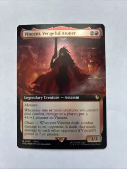 Vincent, Vengeful Atoner Extended Art FOIL FINAL FANTASY Magic the Gathering MTG - Image 1
