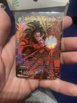 Dragon Ball Super Card Hyper Evolution Super Saiyan 4 Son Goku SCR BT3-123 - Image 1
