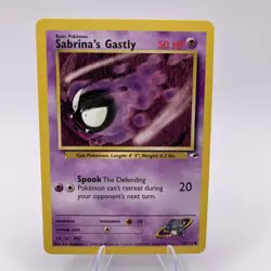Sabrina's Gastly 93/132 Pokemon Gym Heroes Card TCG Vintage - Image 1