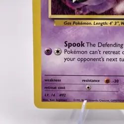 Sabrina's Gastly 93/132 Pokemon Gym Heroes Card TCG Vintage - Image 2