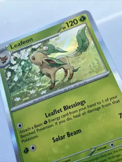 005/131 Leafeon : Rare Holo Card : Pokemon TCG Prismatic Evolutions - Image 1