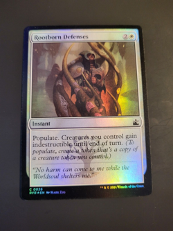 MTG Card - Rootborn Defenses - Ravnica Remastered (021/249) Foil Common NM - Image 1