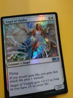 Angel of Vitality. Core Set 2020. M20. MTG Card. FOIL - Image 3