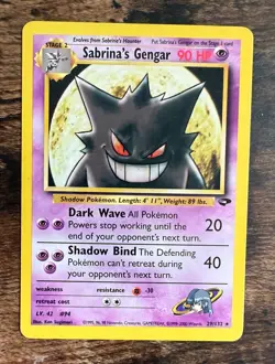Sabrina's Gengar 29/132 Gym Challenge Pokemon Card - - Image 1