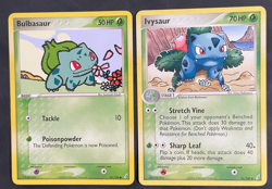 Bulbasaur 45/100 & Ivysaur 35/100 EX Crystal Guardians Uncommon Pokemon Card DMG - Image 1