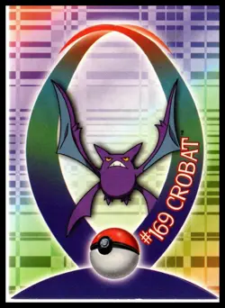 2001 Topps Pokemon Johto #169 Crobat Sticker Chase Card - Image 1
