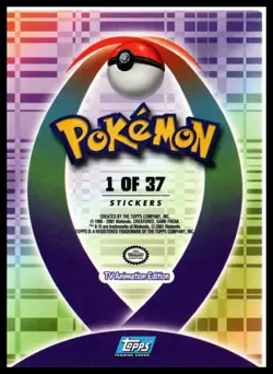 2001 Topps Pokemon Johto #169 Crobat Sticker Chase Card - Image 2