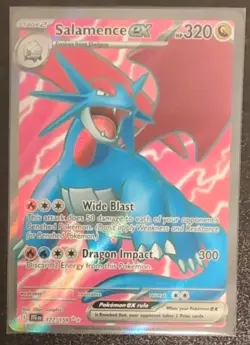 Salamence ex 177/159 Pokemon Card Journey Together Full Art Ultra Rare NM - Image 1