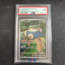 PSA 9 ERROR Snorlax - 051 Sv: Scarlet & Violet Promo Cards. - Image 1