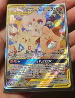 Togepi & Cleffa & Igglybuff GX 143A/236 Alt Art Holo Tag Team Pokemon TCG Card - Image 1