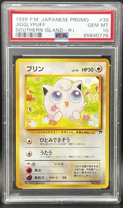 Pokemon Card Jigglypuff No. 039 Southern Islands Japanese Promo PSA 10 GEM MINT - Image 1