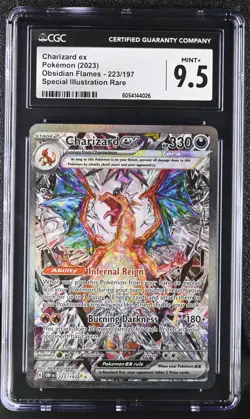 Pokemon Card CGC 9.5 Charizard ex SIR Obsidian Flames 223/197 - Image 1