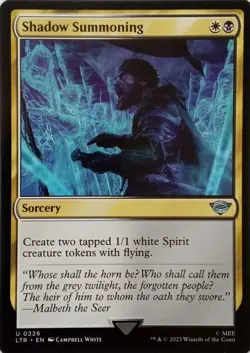 0226 SHADOW SUMMONING UNCOMMON THE LORD OF THE RINGS MTG CARD - Image 1