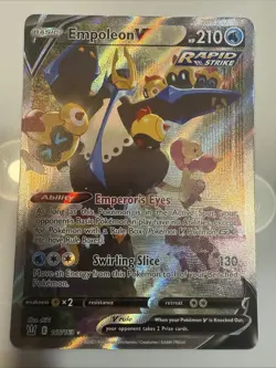 Pokemon TCG Empoleon v Alternative Art Holo Ultra Rare Card Battle Styles NM - Image 1