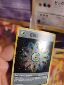 Pokemon Karte Card Rainbow Energy Team Rocket Ga Holo Wotc japanese Exc-NM Swirl - Image 3
