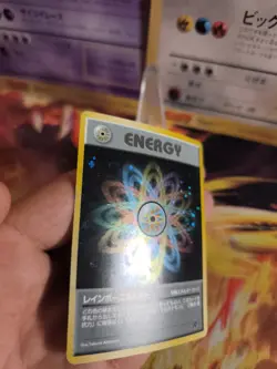 Pokemon Karte Card Rainbow Energy Team Rocket Ga Holo Wotc japanese Exc-NM Swirl - Image 4