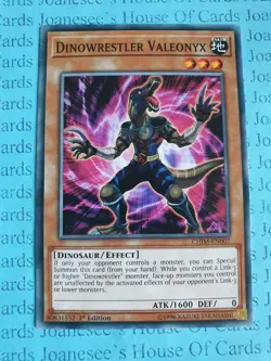 CHIM-EN007 Dinowrestler Valeonyx Yu-Gi-Oh Card 1st Edition New - Image 1