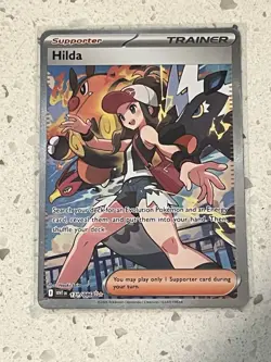 Pokemon Hilda Trainer Card SIR 171/086 White Flare - Image 1