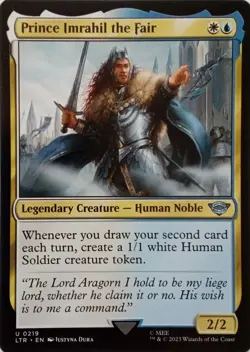 0219 PRINCE IMRAHIL THE FAIR UNCOMMON THE LORD OF THE RINGS MTG CARD - Image 1