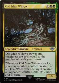 0217 OLD MAN WILLOW UNCOMMON THE LORD OF THE RINGS MTG CARD - Image 1