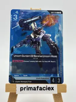 Gundam Card - Unicorn Gundam 02 Banshee (Unicorn Mode) - GD01-010 R - Image 1