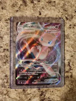 Pokemon TCG Mew VMAX Fusion Strike Ultra Rare Holo Card 114/264 - Image 1