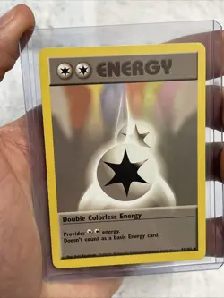 Pokemon Double Colorless Energy 096/102 Base Set Regular Vintage NM/MT Rare Card - Image 1