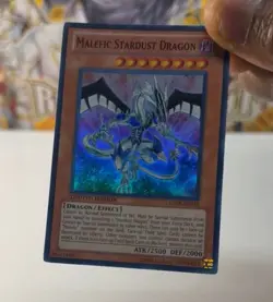 Malefic Stardust Dragon Limited Edition Holo Rare Yugioh Card CT08-EN014 Nm - Image 1
