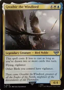 0210 GWAIHIR THE WINDLORD UNCOMMON THE LORD OF THE RINGS MTG CARD - Image 1
