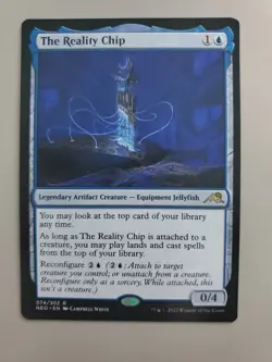 MTG The Reality Chip Kamigawa: Neon Dynasty Regular Rare - Image 1