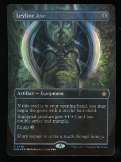 Leyline Axe - Mana Foil - Borderless - MTG Foundations - RareCo - Image 1