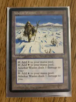 Adarkar Wastes- Ice age 1995- MTG: Magic the Gathering- Lightly Played - Image 1