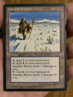 Adarkar Wastes- Ice age 1995- MTG: Magic the Gathering- Lightly Played - Image 2