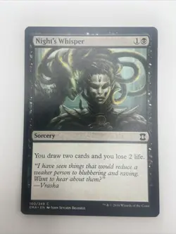 MTG Magic the Gathering Night's Whisper (100/265) Eternal Masters LP - Image 1