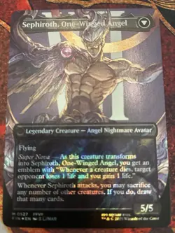 MTG Final Fantasy Sephiroth, Fabled SOLDIER 0527 Borderless Surge Foil Mint - Image 3