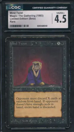 Beta Mind Twist CGC 4.5 Graded Magic MTG (6040) -magicgraders- - Image 1