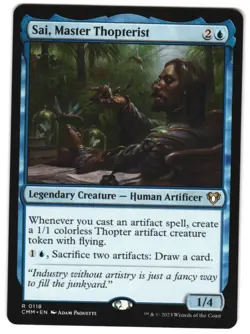 Sai, Master Thopterist 118 Commander Masters NM MTG - Image 1