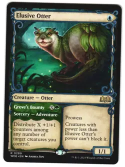 Elusive Otter (Showcase) 289 Wilds of Eldraine NM MTG - Image 1