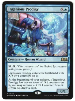 Ingenious Prodigy 56 Wilds of Eldraine NM MTG - Image 1