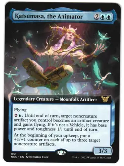 Katsumasa the Animator (Extended Art) 51 Commander Kamigawa: Neon Dynasty NM MTG - Image 1