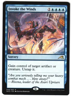 Invoke the Winds 58 Kamigawa: Neon Dynasty NM MTG - Image 1