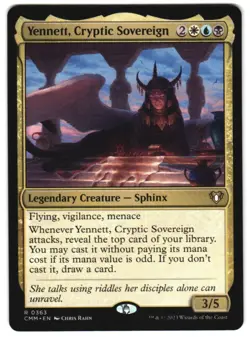 Yennett, Cryptic Sovereign 363 Commander Masters NM MTG - Image 1