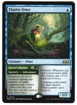 Elusive Otter 225 Wilds of Eldraine NM MTG - Image 1