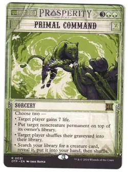 Primal Command 31 Outlaws of Thunder Junction: Breaking News NM MTG - Image 1