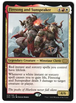 Firesong and Sunspeaker 215 Double Masters 2022 NM MTG - Image 1