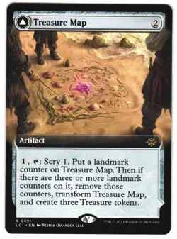 Treasure Map (Extended Art) 391 The Lost Caverns of Ixalan NM MTG - Image 1